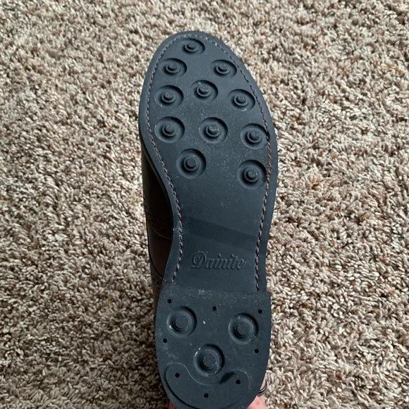 Men’s Size 11 D Allen Edmonds Brown Leather Weatherproof Dalton Wingtip Boots - Picture 4 of 8